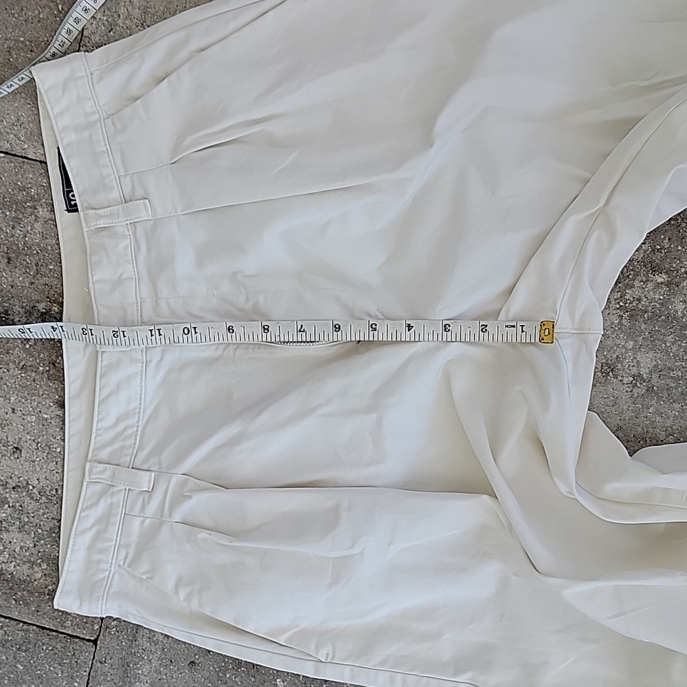 GAP High-Rise Pleated Wide-Leg Khaki Pants Sz 10 Color is New Off White - Picture 11 of 13